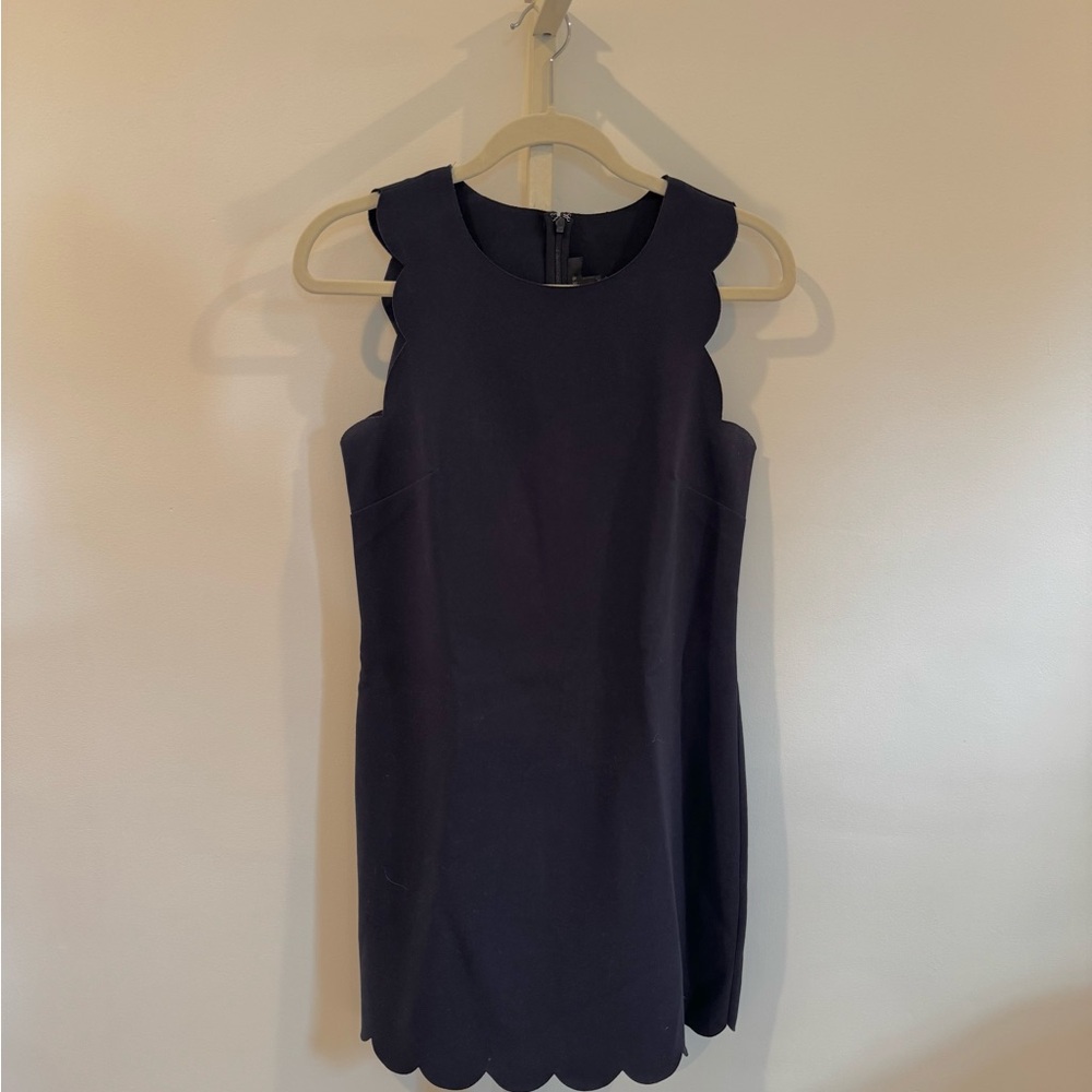 J. Crew Navy Sheath Dress Sleeveless Crew Neck